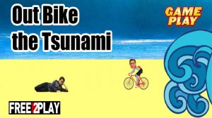 Out Bike the Tsunami™  ★ Gameplay ★ PC Steam [ Free to Play ] Trash game 2021 ★ Ultra HD