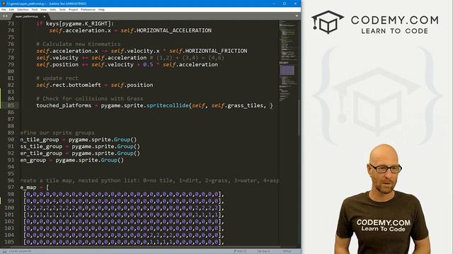 27. Add Gravity To Our Platformer Game - PyGame Thursdays 27 смотреть онлайн