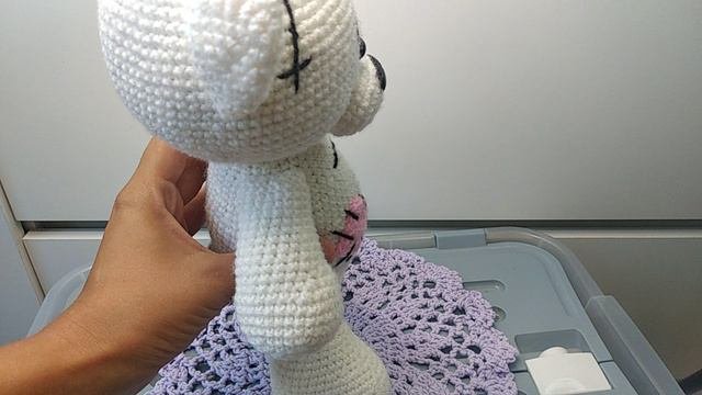 Мишка Тедди крючком для девочки