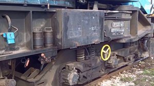 Релсов кран Такраф ЕДК 300/5 (Railway crane Takraf, S. M. Kirow EDK 300/5)