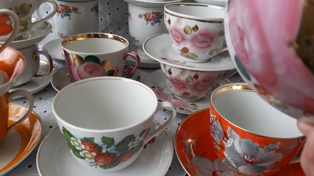 Фарфор.СССР.Чайные пары Гиганты!?????????