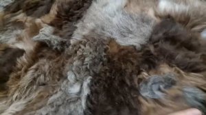 КОВРИК ИЗ ОВЕЧЬЕГО МЕХА НАТУРАЛЬНЫЙ ЛОСКУТНЫЙ (КОД: 4680)