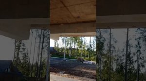 Одноэтажный дом с плоской кровлей из полистиролбетона