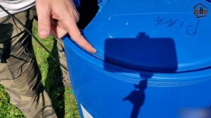 Как срезать крышку с пластиковой бочки для воды, не повредив ребро жесткости