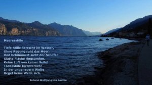 Johann Wolfgang von Goethe - Meeresstille - Deutsche Lyrik