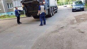 забирают мусор в городе Минске и в Новополоцке часть 4