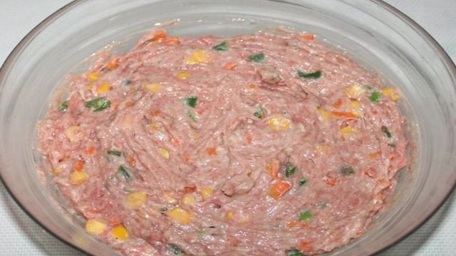 Куриные маффины Новогоднее конфетти