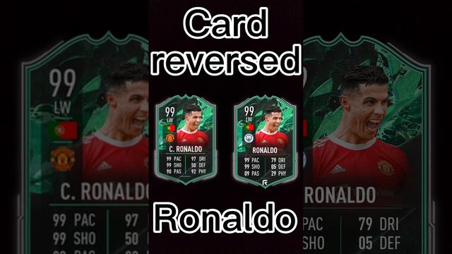 Ronaldo FIFA 22 Card reversed