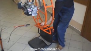 АэроТолкач лыжника и Румпельный Аэродвижитель "Ирбис" ( "Два в одном" ) 2016/aero-pusher for skiers