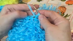 Самый легкий способ вязания мочалки - варежки крючком для начинающих. Проще не куда!