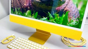 Моноблок Apple iMac 24 дюйма | Процессор Apple M1 | 16 ГБ RAM | SSD 512 ГБ Gold 8-core 8-core GPU