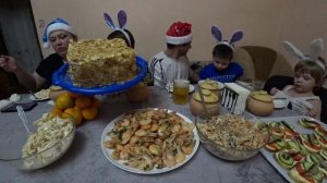 мукбанг/с новым годом???/жизнь в селе навеселе