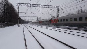 ЧС7 с поездом Москва-Белгород, Москворечье-Царицыно