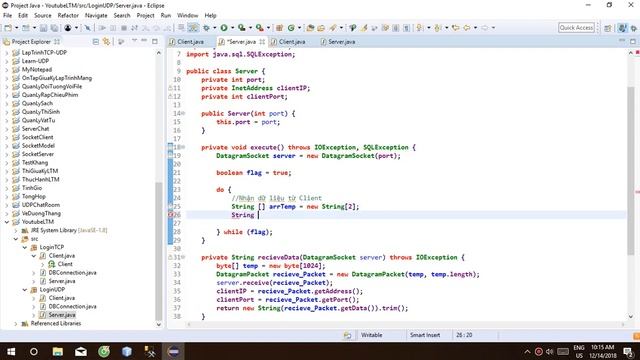 Lập Trình Mạng Java - Kết nối SQL Server UDP Bài 1 смотреть онлайн