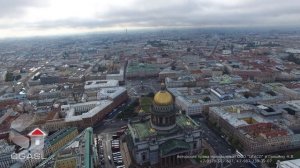 Аэросъемка города Санкт-Петербург (Сенатская площадь, Исаакиевский собор)