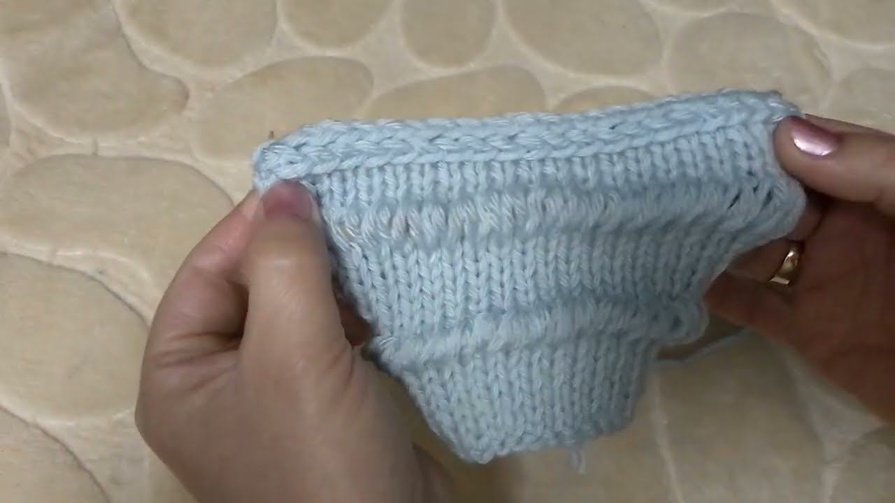 Как обработать боковые края изделия, и низ полым шнуром. I-cord. Два варианта. смотреть онлайн