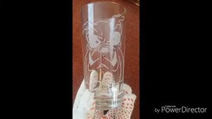 Первые работы. Ручная гравировка по стеклу.