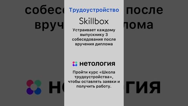 Что лучше #Skillbox или #Нетология ?Статья: https://clck.ru/32iRrf #скилбокс #курсыпрограммирования