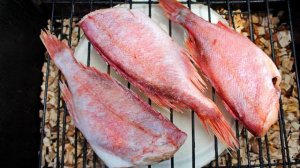 Морской окунь горячего копчения