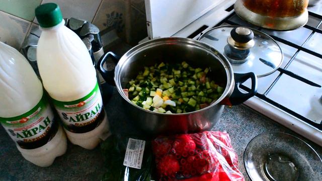 Окрошка. Окрошка на Айране/ Okroshka