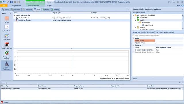 Simio Input Parameters and Use of Observed Real-World Data смотреть онлайн
