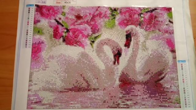 #РукоделиеотГалины Алмазная мозаика Лебеди смотреть онлайн