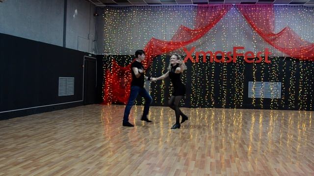 ХАСТЛ, Discofox, XmasFest 2022, ProAm рутины, Болотина Анна и Скрипицын Сергей