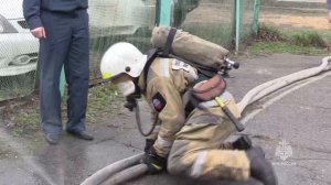 Лучшее звено газодымозащитной службы определили в 21 пожарно-спасательном отряде в Хабаровске