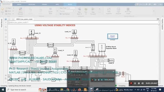 COMPUTATION OF SENSITIVE NODE FOR IEEE 14 BUS SYSTEM USING VOLTAGE STABILITY INDICES-Matlab Simulin