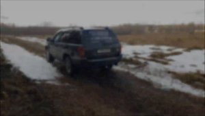 Jeep Grand Cherokee WJ, на бездорожье.Весенняя распутица.