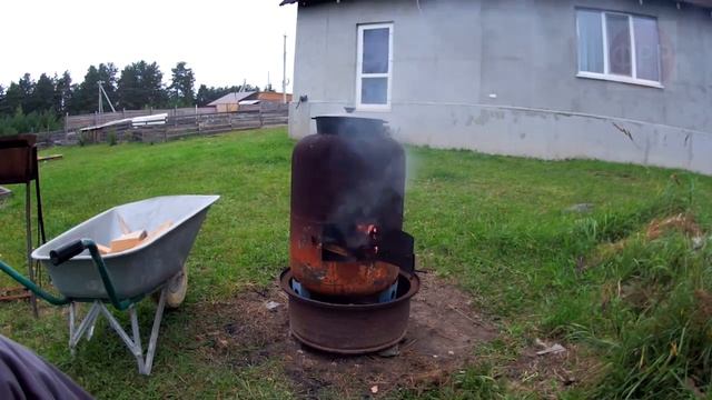 СУП ИЗ ГУСЯ С ГРИБАМИ В КАЗАНЕ / Жизнь в деревне смотреть онлайн