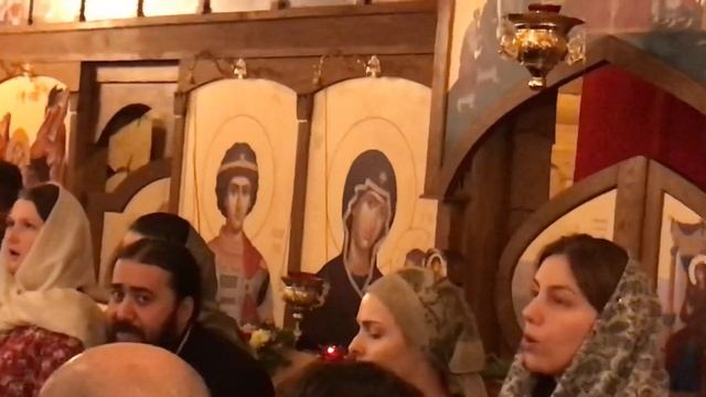 Храм Св. Равноапостольной Нины в Москве, приезд Сх. Арх. Серафима Бит-Хариби смотреть онлайн