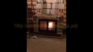 Мастерская каминных дверей - дверь для камина двустворчатая