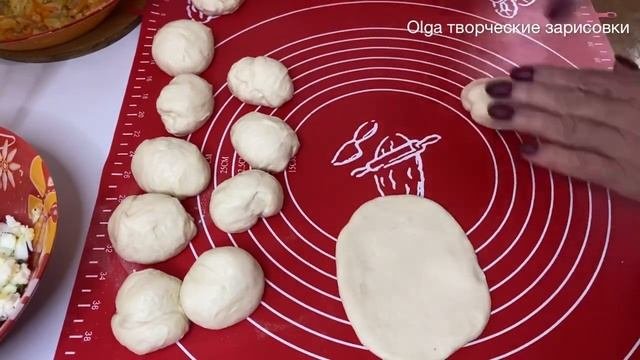 104/Пирожки как ПУХ на КЕФИРЕ/Простой РЕЦЕПТ/ Вкусно/Без дрожжей @OlgaCreativesketches