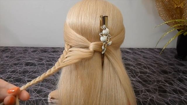 Причёска Бабочка  Причёска с плетением для средних, длинных волос  Красивые причёски в школу