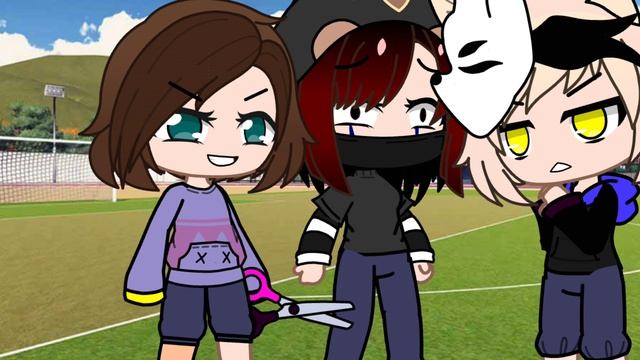 Меме девочка с коре.(Новая ос с чёрно красными волосами) смотреть онлайн