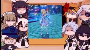 🧡✨Genshin Impact Fatui Harbingers Reacts to Lumine || Gacha Club|| read desc