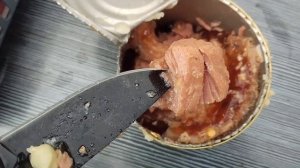 Классическая картошка с тушенкой на природе! Обед туриста либо рыбака.