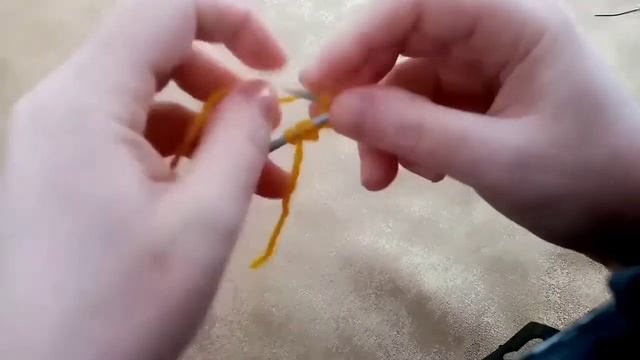 Красивый наборный край (Зубчатый) на двух спицах смотреть онлайн