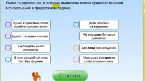 Падежные окончания имён существительных 3-го склонения
