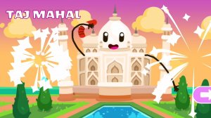 Раскрашиваем волшебной палочкой - Достопримечательности | Красочный мультик для малышей