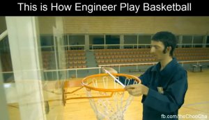 Как инженер играет в баскетбол
