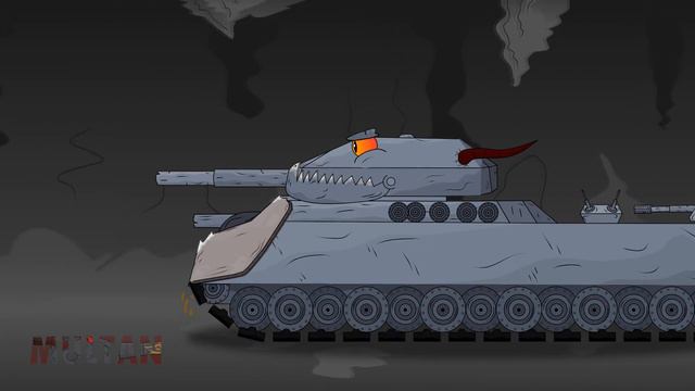 Стальной монстр КВ-6 против монстра Ратте - Мультики про танки