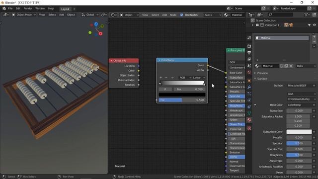 Random Colors with Object Info Node in Blender