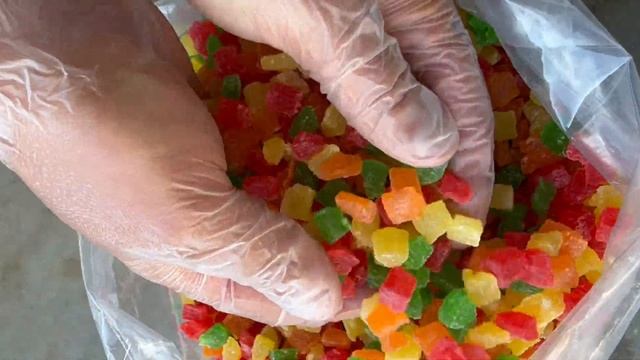 Ананас цукаты кубики микс 8 10мм, Таиланд смотреть онлайн