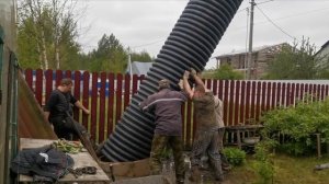 Шахта колодца, диаметр  963 мм, трубчатая пластиковая труба