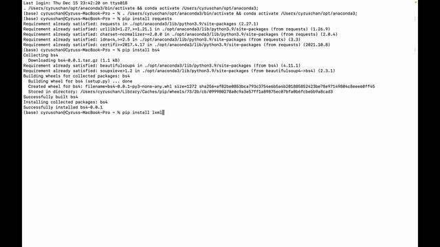 Python Complete Course #-50 Python web scraping: setup request, beautiful soap and lxml