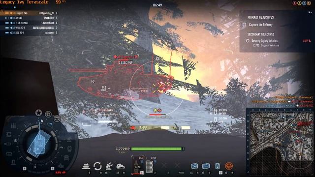 Armored Warfare gameplay Leopard 2AX Phalanx ( Hardcore ) смотреть онлайн