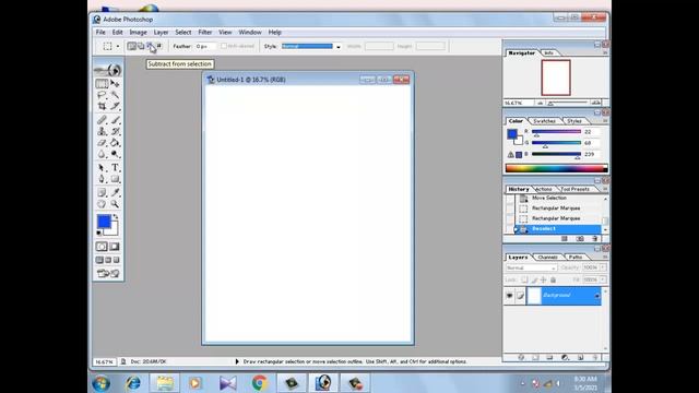 complete training of photoshop 7 0 How to use Rectangular Marquee tool Lesson No 02 смотреть онлайн
