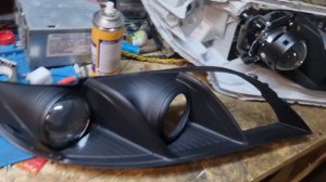 Крутые фары на Toyota Camry40